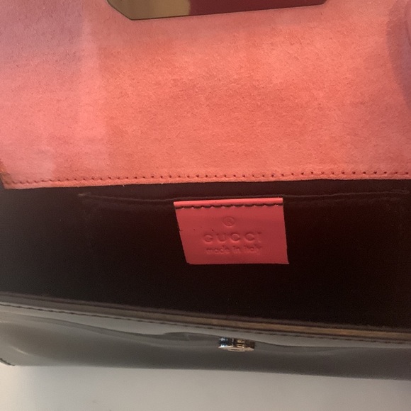 Vintage Gucci black patent clutch - Picture 5 of 6